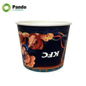 اپنی مرضی کے مطابق طباعت شدہ کاغذ کی بالٹیاں۔